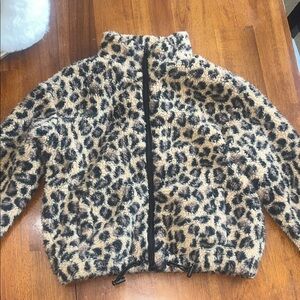 GB Girls Leopard Print Fleece Jacket